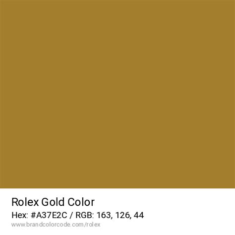 rolex gold hex code